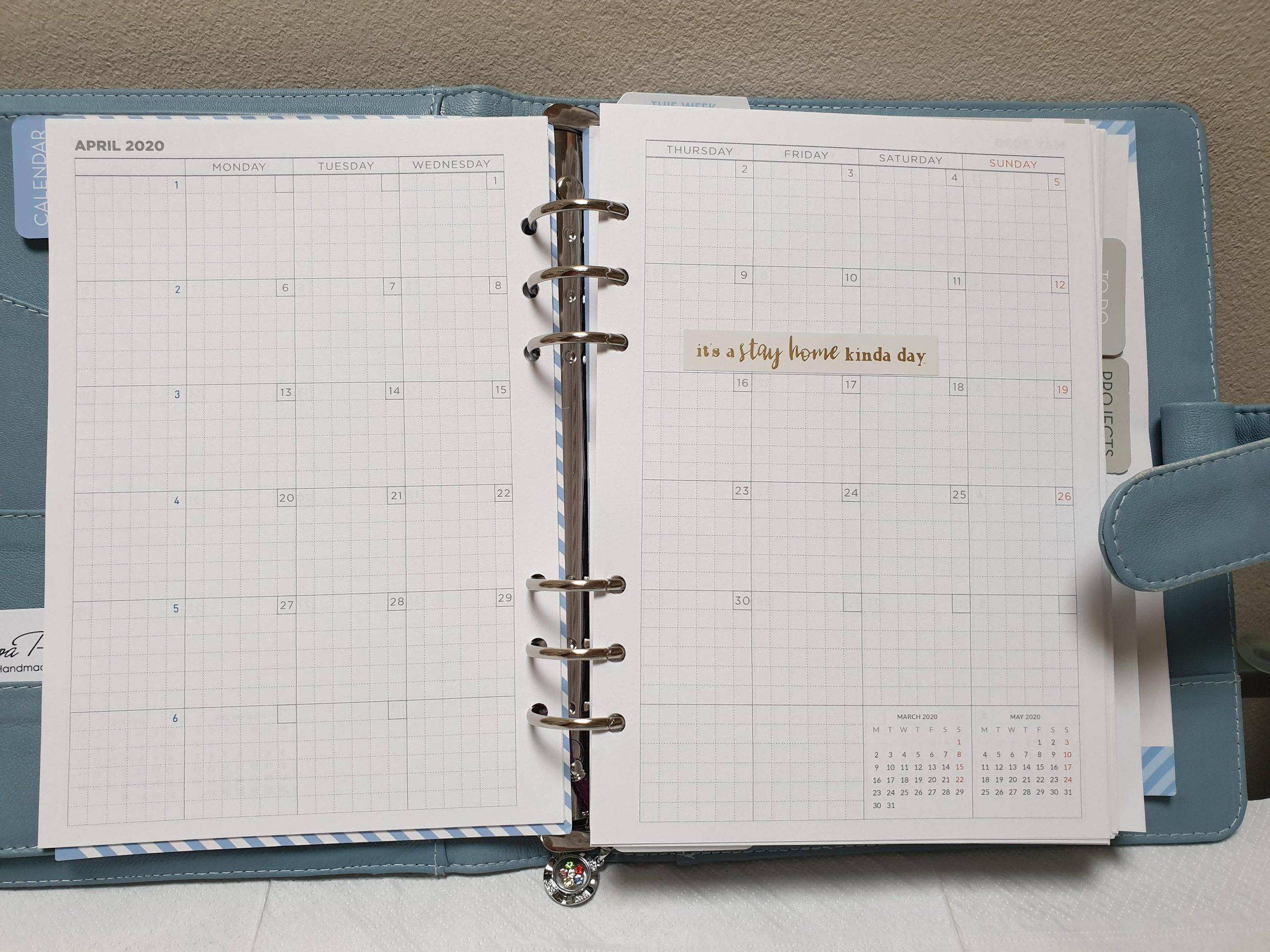 A monthly page